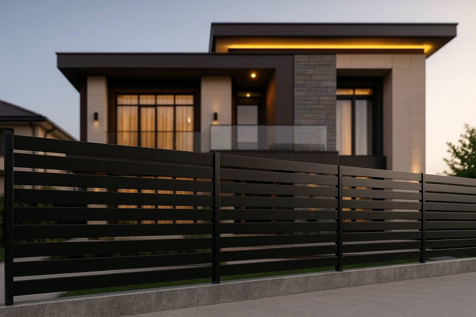 Современные заборы с модульными панелями для быстрой установки