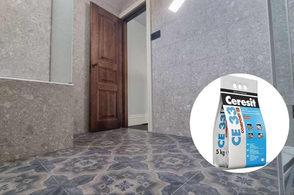 Rosturi inestetice după montarea plăcilor de gresie? Soluția durabilă cu chit de rosturi Ceresit CE 33