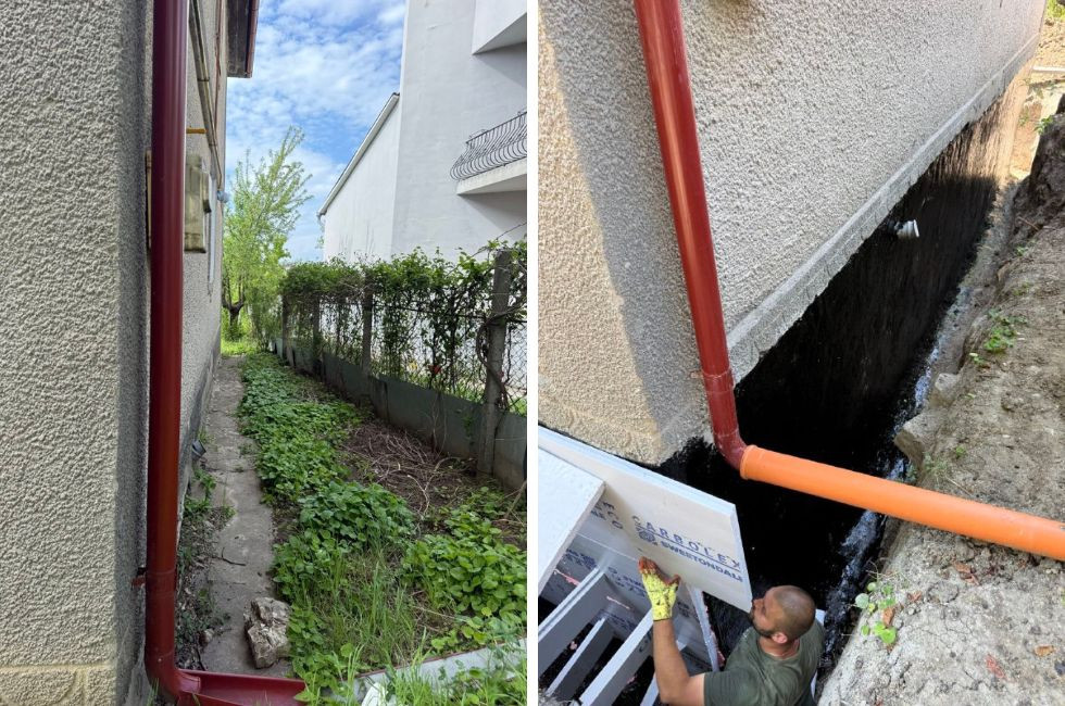 Umezeala și mucegaiul reveneau după fiecare renovare. Cum a fost rezolvată problema fundației unei case din Chișinău